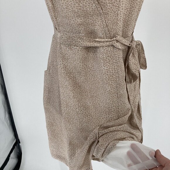Rungolee Womens NWT Silk Wrap Dress Sz XXS Dainty Event Glam Party Animal Print - Picture 8 of 15
